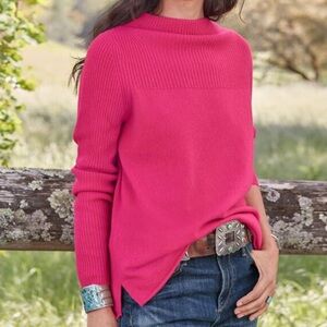 Sundance Kimia Cashmere Hot Pink Barbie  Sweater Size Medium